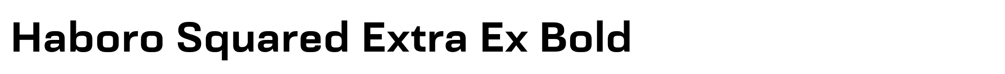 Haboro Squared Extra Ex Bold image